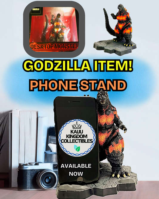 How does the 1995 Godzilla Phone Stand work?
