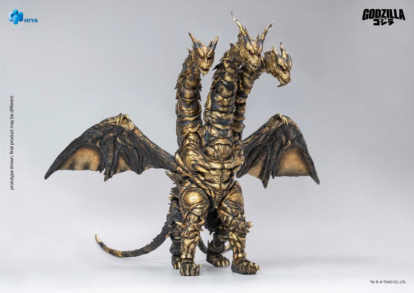 Keizer Ghidorah Exquisite Basic Series None Scale 14-Inch Action Figure from Godzilla Final Wars
