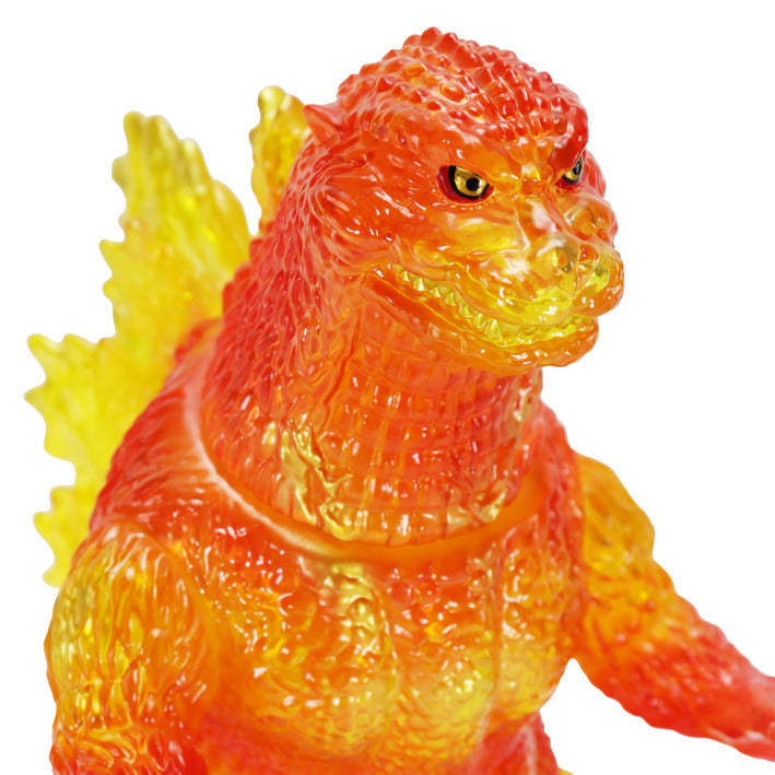 CCP Sofubi Rare Big Retro Soft Vinyl Series Godzilla (1995) Burning Clear Ver