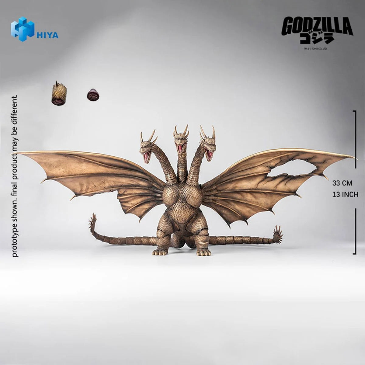 1991 King Ghidorah Battle Damaged from G vs. KG Exquisite Basic