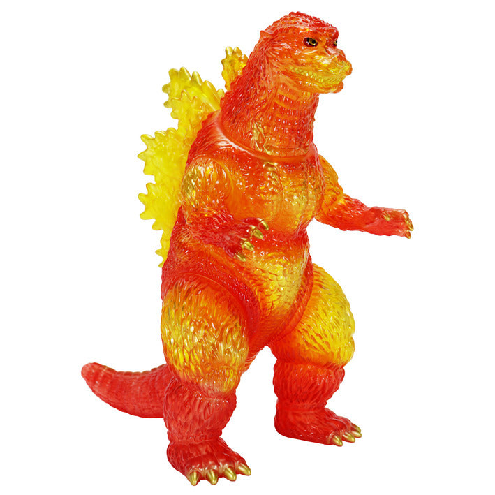 CCP Sofubi Rare Big Retro Soft Vinyl Series Godzilla (1995) Burning Clear Ver