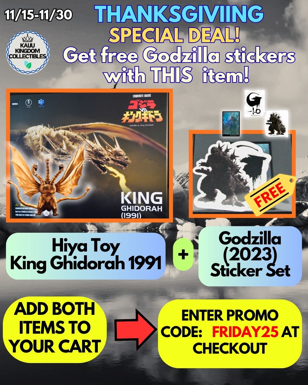 The King of Terror returns—ready to battle Godzilla on your shelf