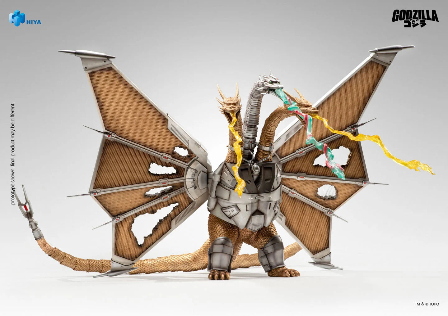 1991 Mecha King Ghidorah Battle Damaged Exquisite Basic Series None Scale Action Figure