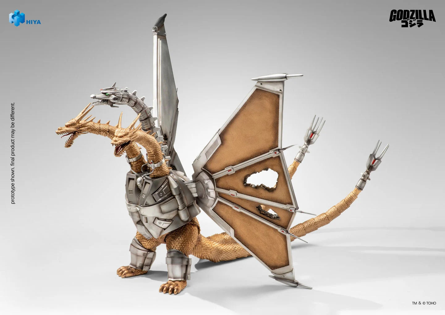 1991 Mecha King Ghidorah Battle Damaged Exquisite Basic Series None Scale Action Figure