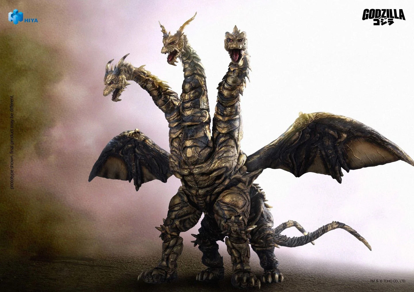 Keizer Ghidorah Exquisite Basic Series None Scale 14-Inch Action Figure from Godzilla Final Wars