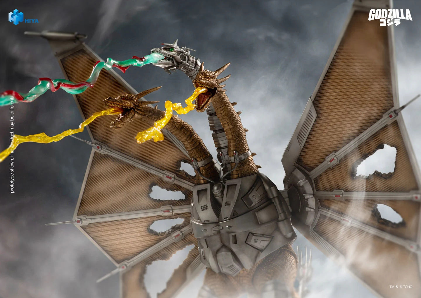 1991 Mecha King Ghidorah Battle Damaged Exquisite Basic Series None Scale Action Figure