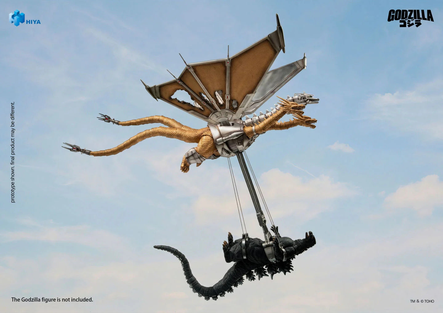 1991 Mecha King Ghidorah Battle Damaged Exquisite Basic Series None Scale Action Figure