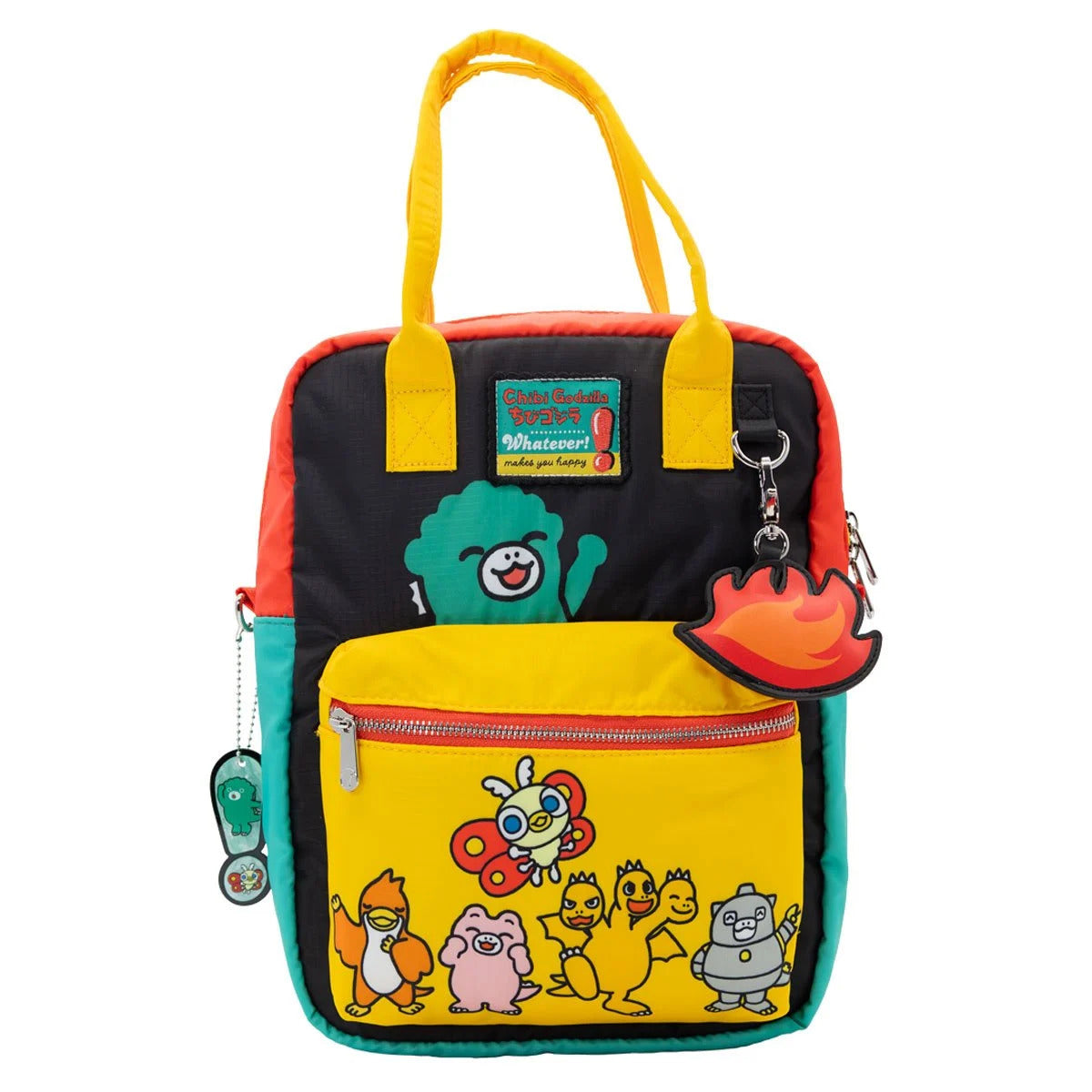 Chibi Godzilla Raids Again Reversible / Convertible Crossbody Bag