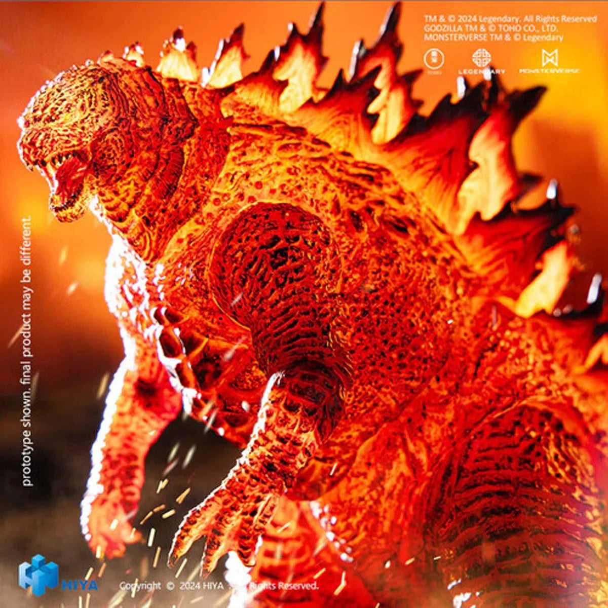 2019 Godzilla Burning Version Exquisite Basic Series 7-Inch Action Figure - AE Exclusive (Godzilla: King of the Monsters)