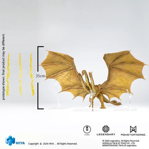 2019 King Ghidorah Gravity Beam Version None Scale 10-Inch Action Figure - AE Exclusive (Godzilla: King of the Monsters)