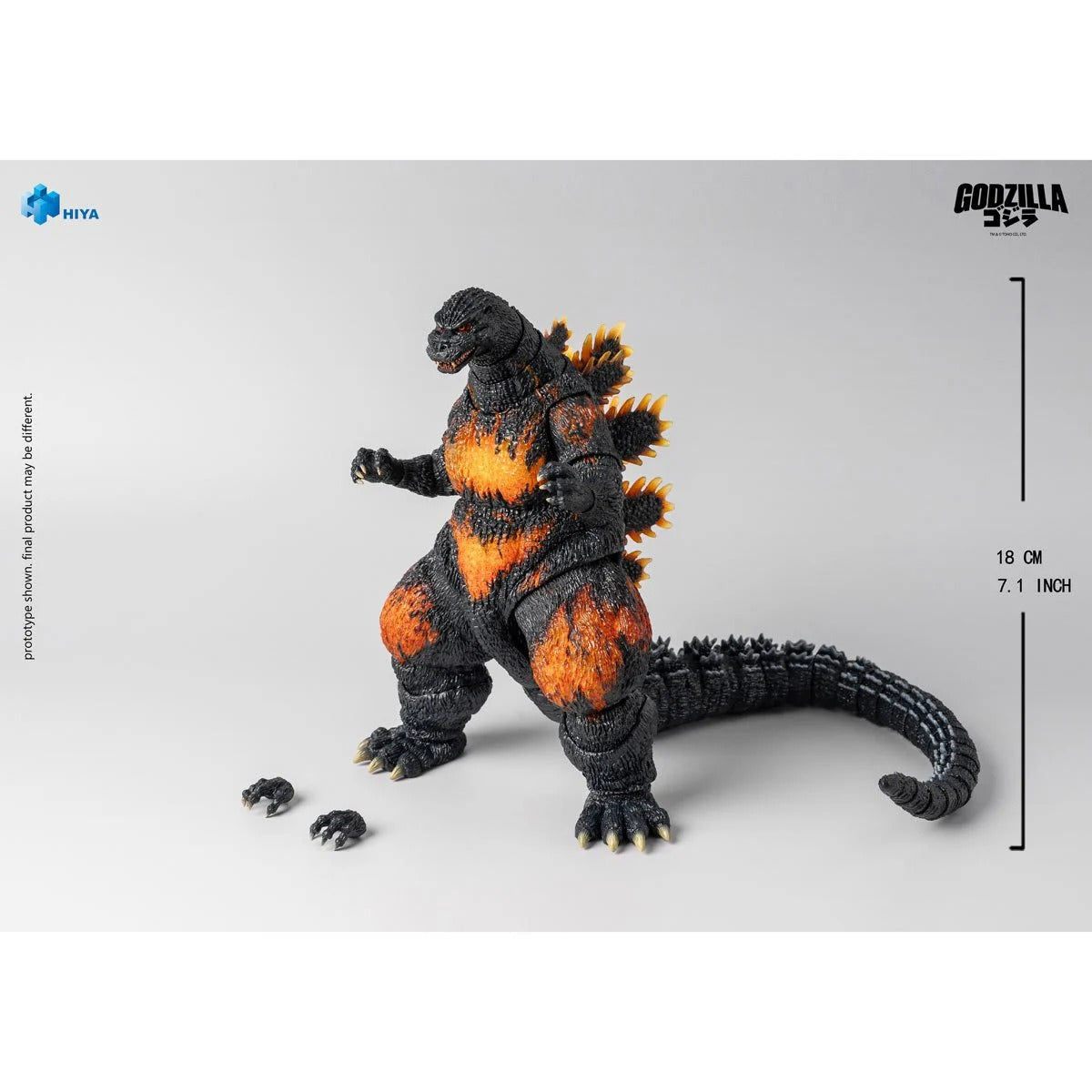 Godzilla vs. Destroyah 1995 Burning Godzilla Exquisite Basic Series None Scale 7-Inch Action Figure