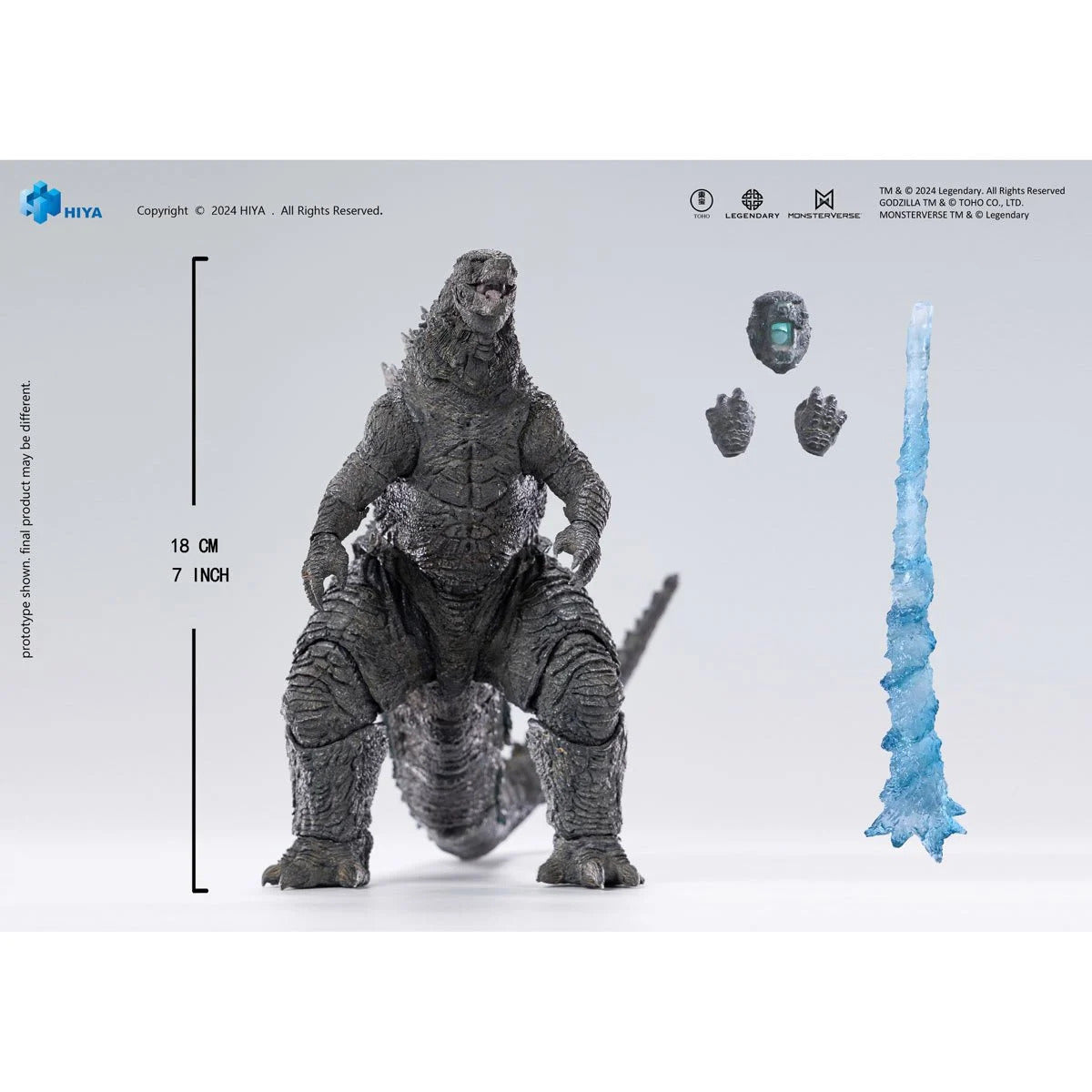 2021 Heat Ray Godzilla Exquisite Basic Series Light-Up Action Figure