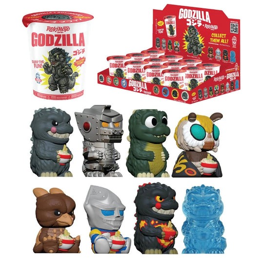 Rokimoto Godzilla Wave 2 Cup Vinyl Figure (Pack of 4)